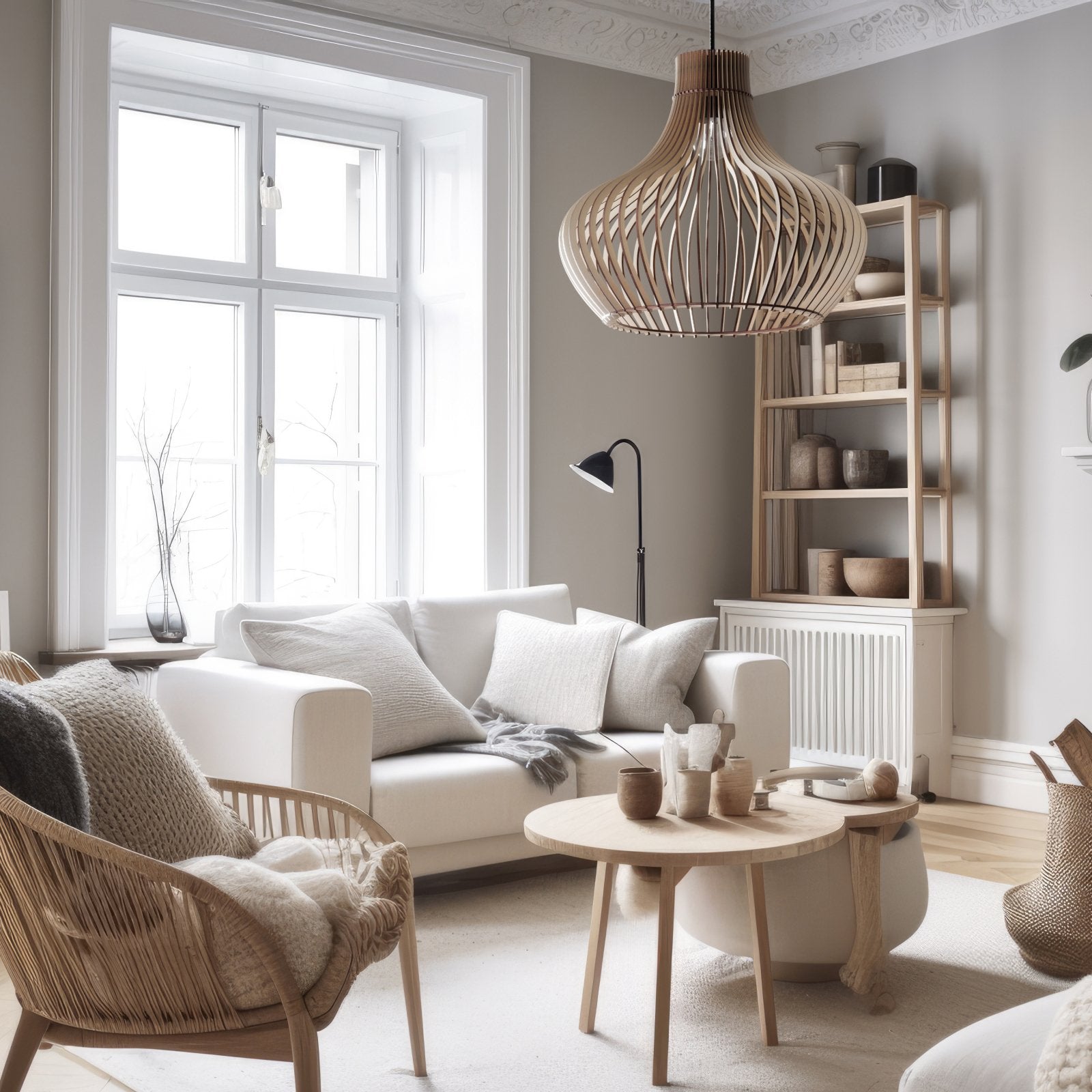 Pendelleuchte Esstisch Holz 'Baidur'