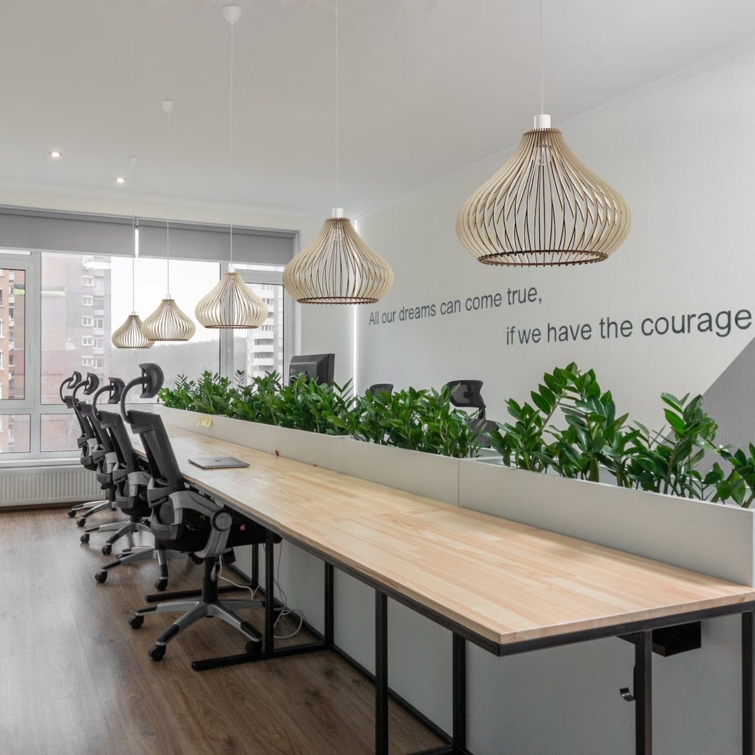 Pendelleuchte Esstisch Holz 'Baidur'