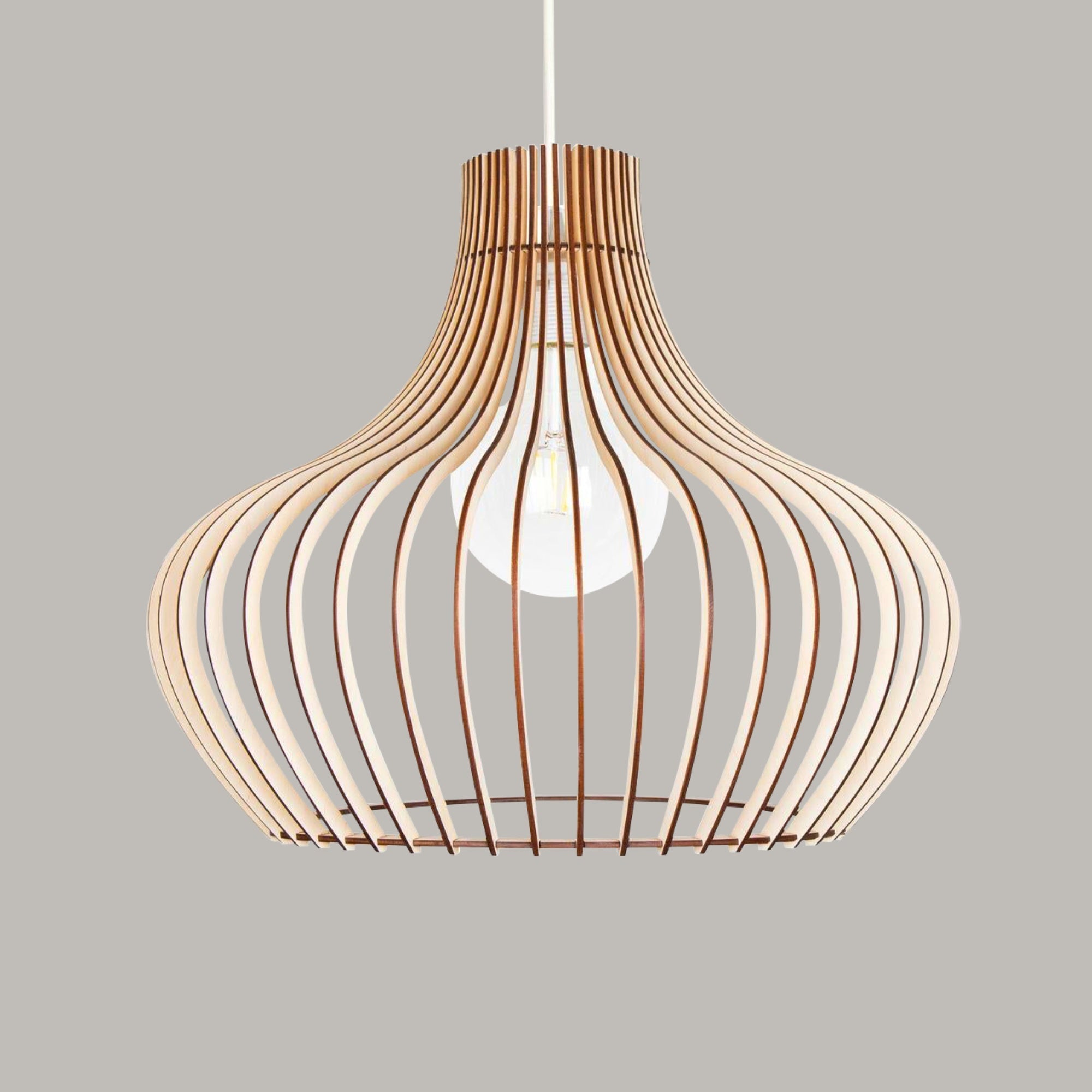 Pendelleuchte Esstisch Holz 'Baidur'