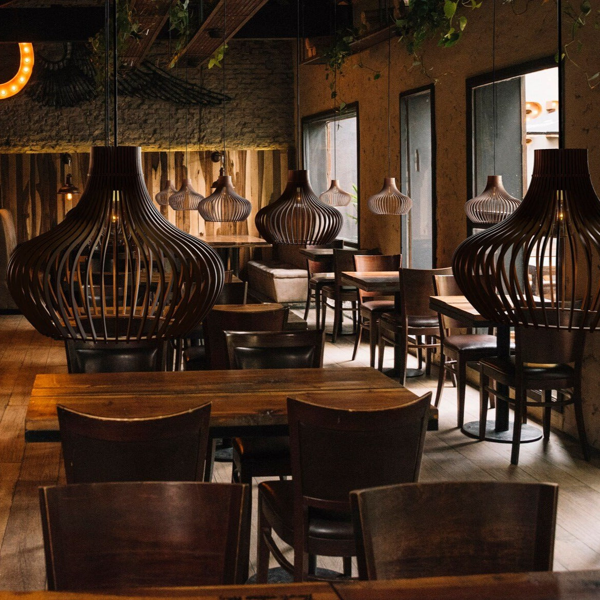 Pendelleuchte Esstisch Holz 'Baidur'