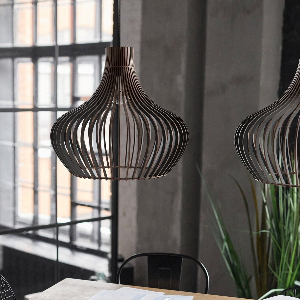 Pendelleuchte Esstisch Holz 'Baidur'