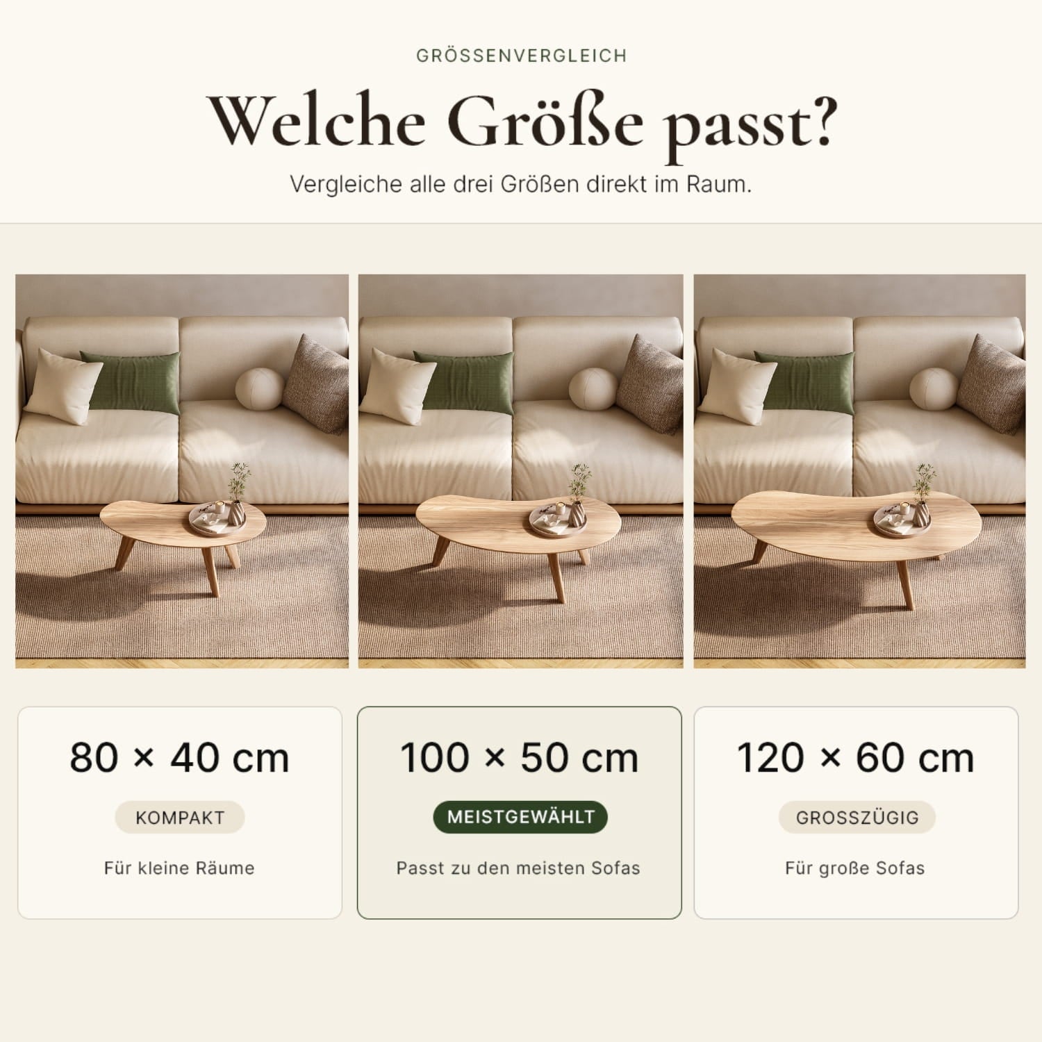 Couchtisch Vesa aus FSC®-Massivholz