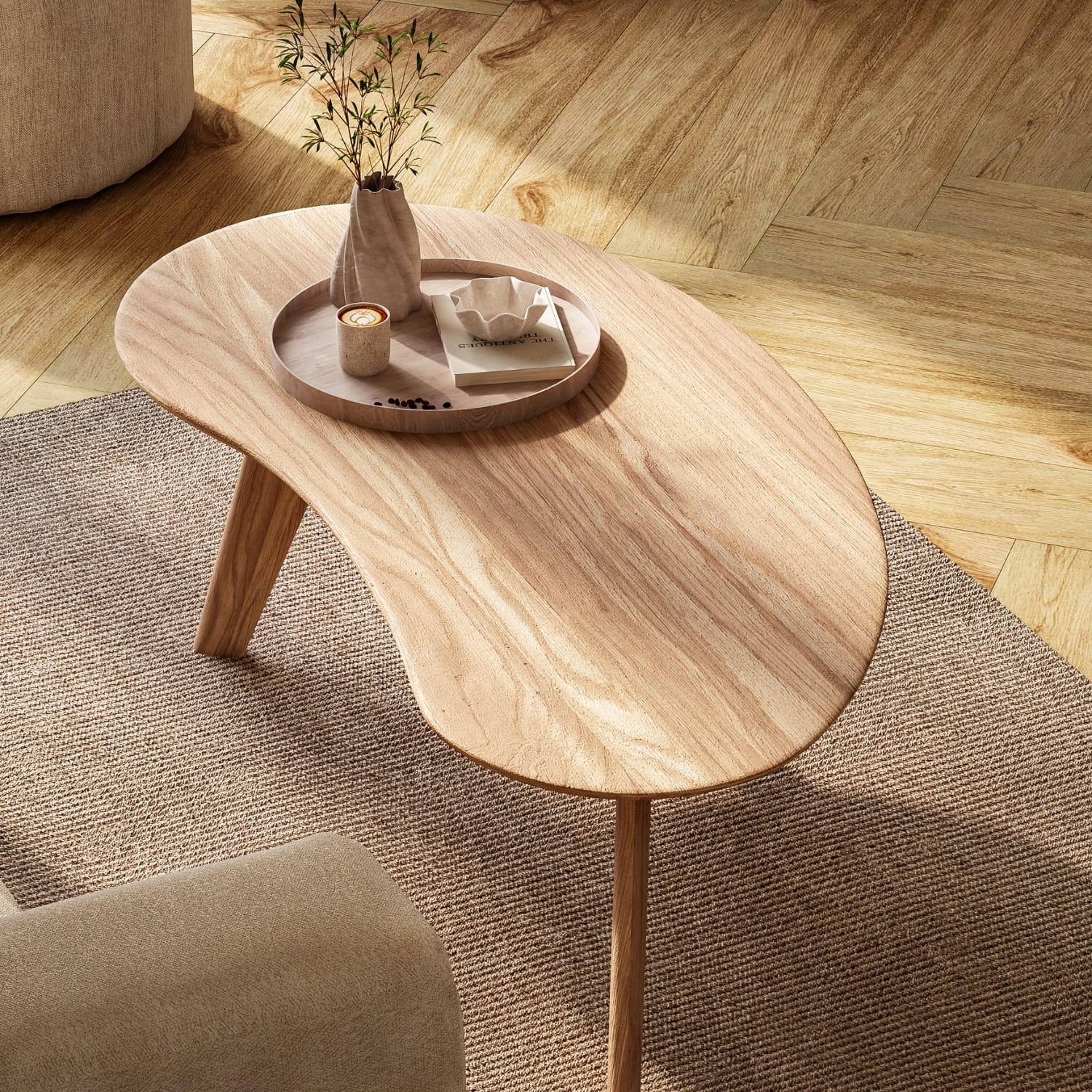 Couchtisch Vesa aus FSC®-Massivholz