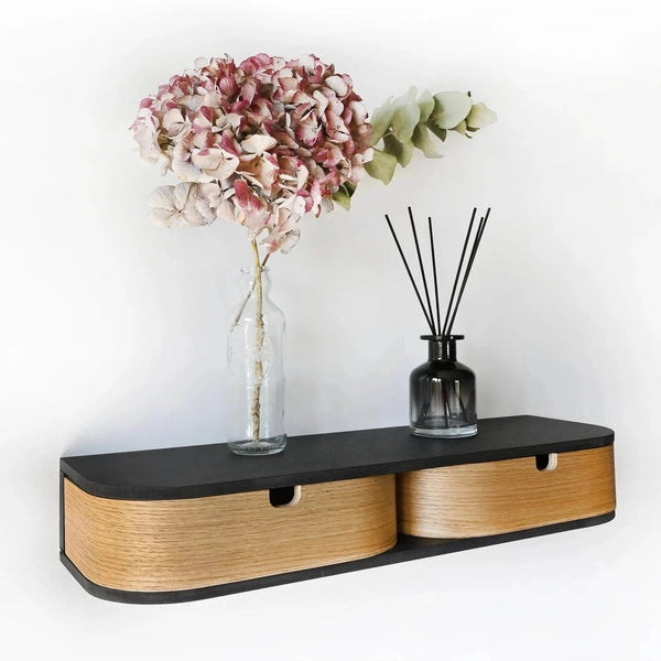 Wandregal 'Svart Hylla' - NORDESTIC